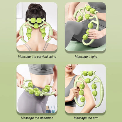 Round Massager Roller for Waist Abdominal Muscles Ring Leg Clip Stovepipe To Clear The Meridian Portable Cellulite Massage Tools