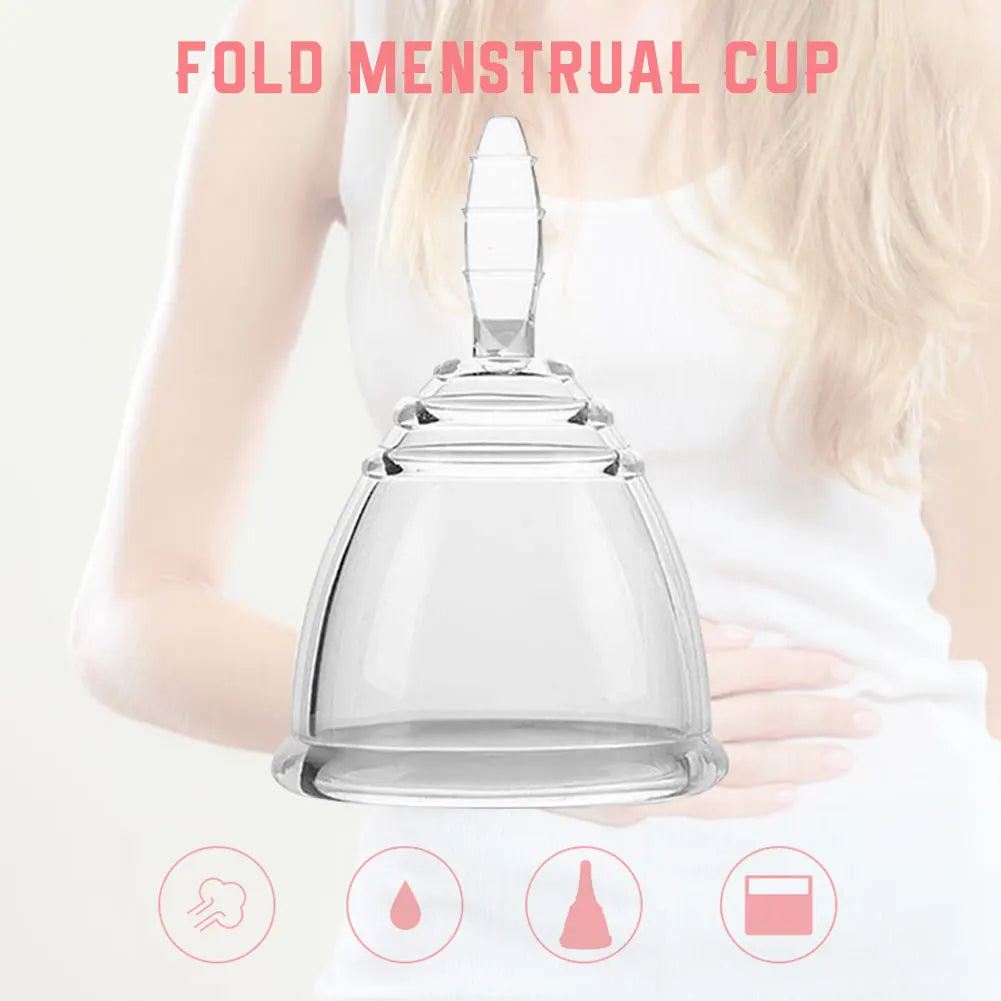 Menstrual Collector Medical Silicone Rainbow Menstrual Cup Sterilizer Women Hygienic Silicon Period Menstruation