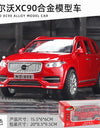 Simulation 1:32 Volvo XC90 SUV Alloy Diecast Metal Model Sound & Light Toy Car Central Control Ornaments Display Present For Boy