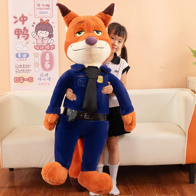 Kawaii Judy Hopps Plush Toy Nick Wilde Stuffed Doll From Zootopia Cute Rabbit Fox Doll Kids Birthday Xmas Gift for Children