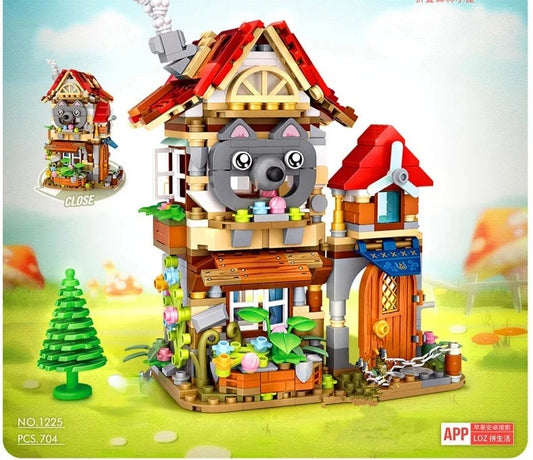 Diamond Mini Street Snow White Princess Fairy Tale House Building Blocks Bricks Toys for Children Xmas Gifts 1225 1226