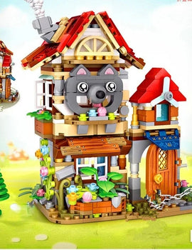 Diamond Mini Street Snow White Princess Fairy Tale House Building Blocks Bricks Toys for Children Xmas Gifts 1225 1226