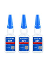 401 super glue upgraded version of cyanoacrylate, quick-drying and quick-dissolving, leather/rubber/wood/metal/glass, strong adhesive liquid glue, 20ml, free glue dropper, factory direct sale