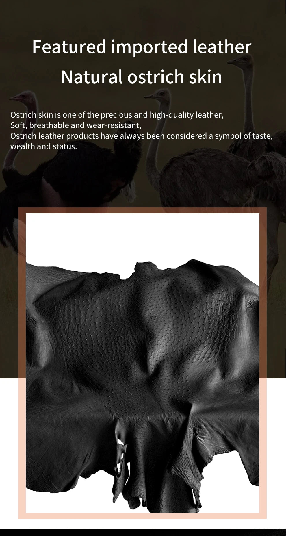 100% Natural Ostrich Leather Phone Case for iPhone 16 15 14 Pro Max 14Pro 16 Plus 15Pro 16Pro luxury Back Cover