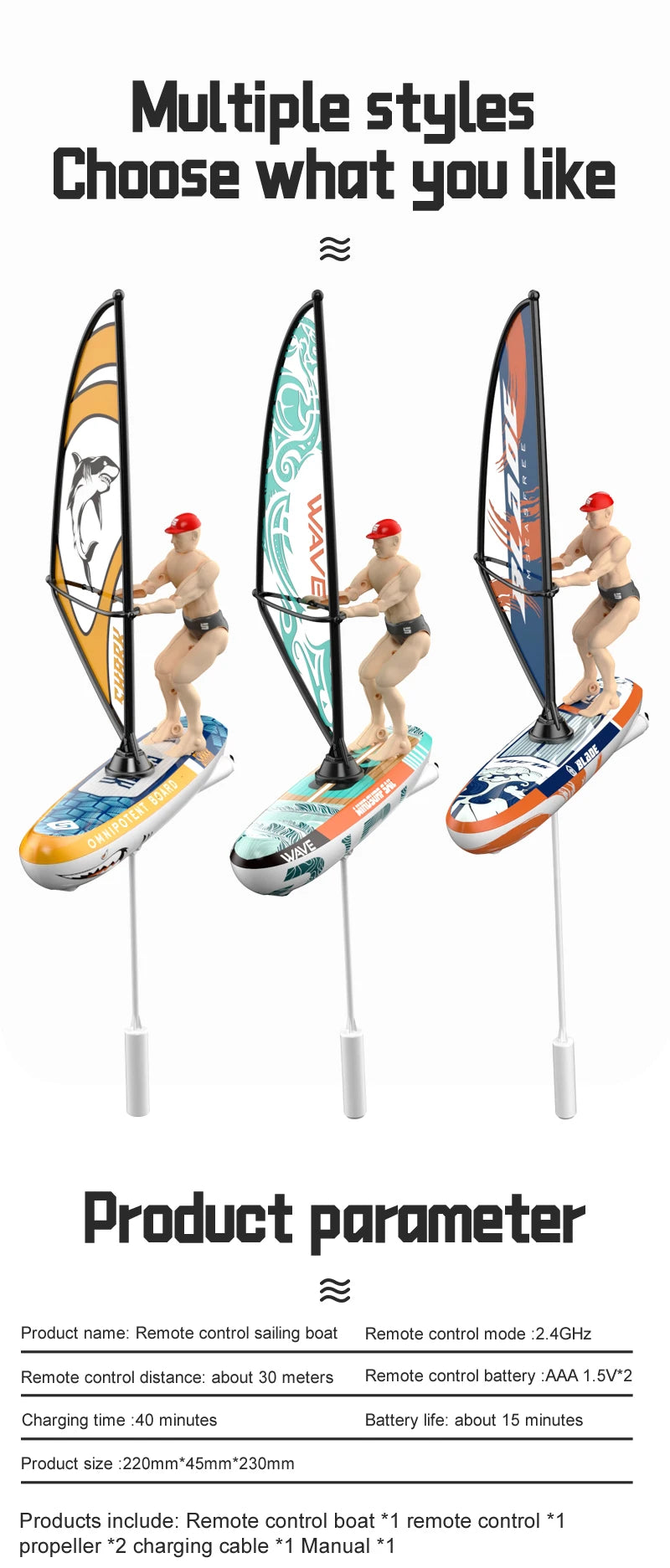 Rc Boat Sailboat Yachting Kayaking Remote Control Sailing Rowing Boat Paddling Summer Pool Waterproof Water Competition Toy