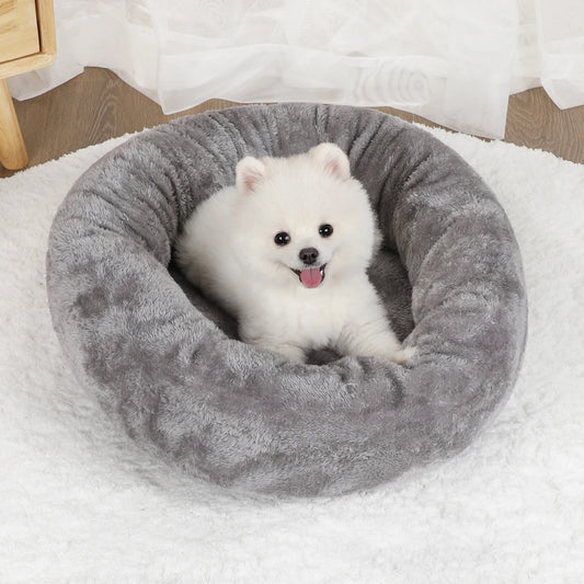 Fluffy Plush Pet Cushion Bed for Dogs and Cats