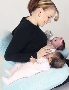 Pregnancy Pillow Twin Anti-spitting Feeding Waist Cushion Babi Pillow Multifunctional Nursing Pillow for Breastfeeding Mom