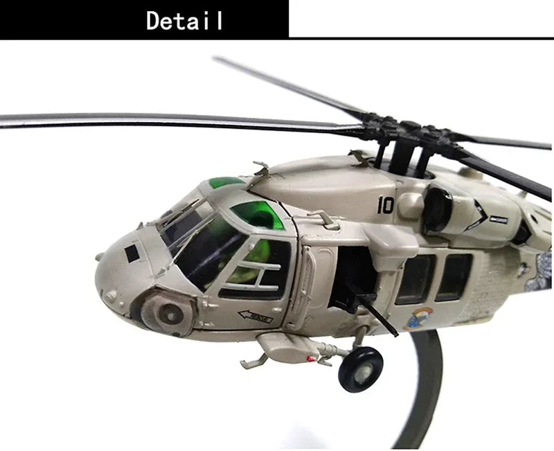 1 72 Scale UH 60 Black Hawk Utility Helicopter Diecast Alloy Model