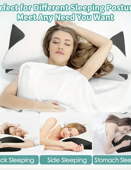 Butterfly Sleep Memory Neck Pillow Slow Rebound Comfortable Memory Foam Sleep Pillow Cervical Orthopedic Neck Massage Bed Pillow