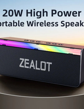 Portable Bluetooth-Compatible Speakers, Bass with Subwoofer, Wireless Sound Box, Waterproof TWS Boombox, 3000mAh, 20W