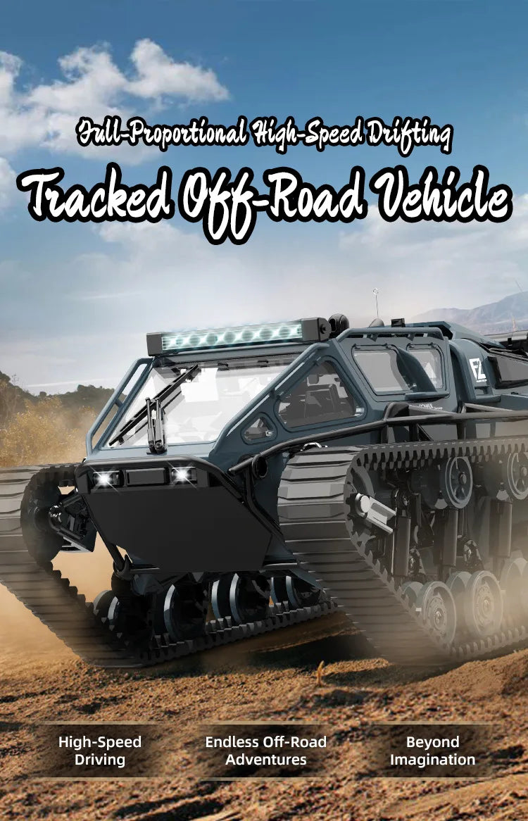 Tracked RC Tank Car 360 Degree Drift Remote Control Off Road Vehicle