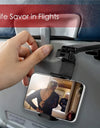 Airplane Phone Holder Stand Cell Mobile Portable Travel Mount Desk Flight Foldable Rotatable Selfie Holding Train Seat Support