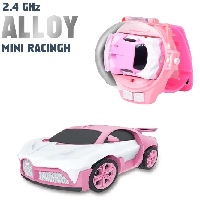 Children's Watch Remote Control Car Electric Alloy Mini Watch Car Parent Child Interaction 2.4G Remote Control Racing Toy Gift