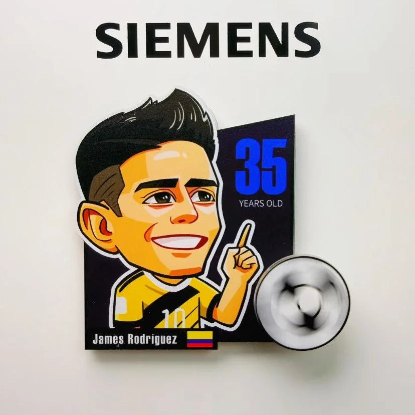 2026 Soccer Rotating Fridge Magnet Football Fan Souvenir Home Decor