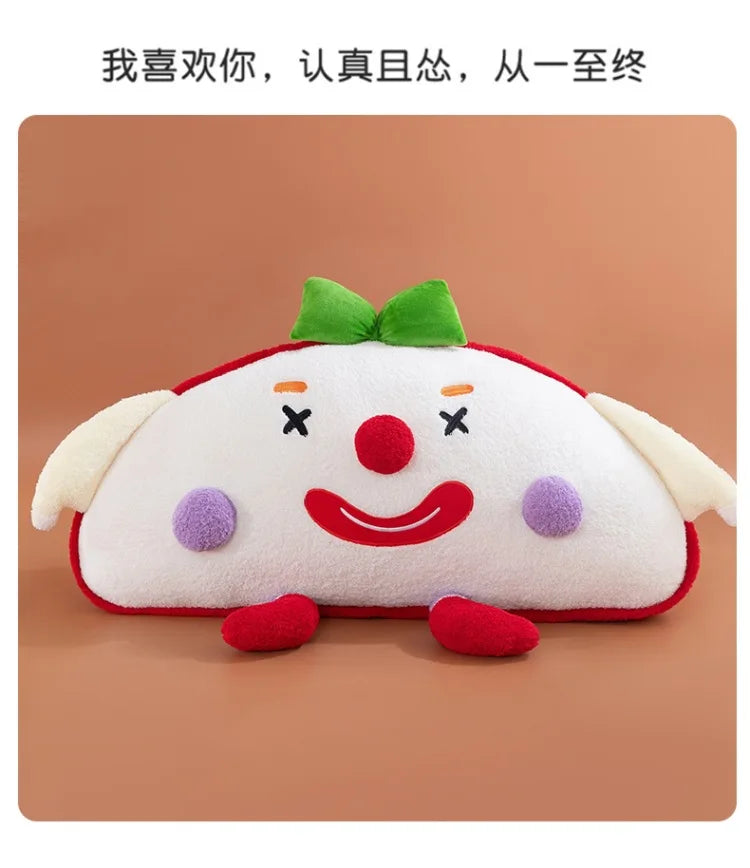 Cute Toast Clown Plush Toy Soft Bread Pillow