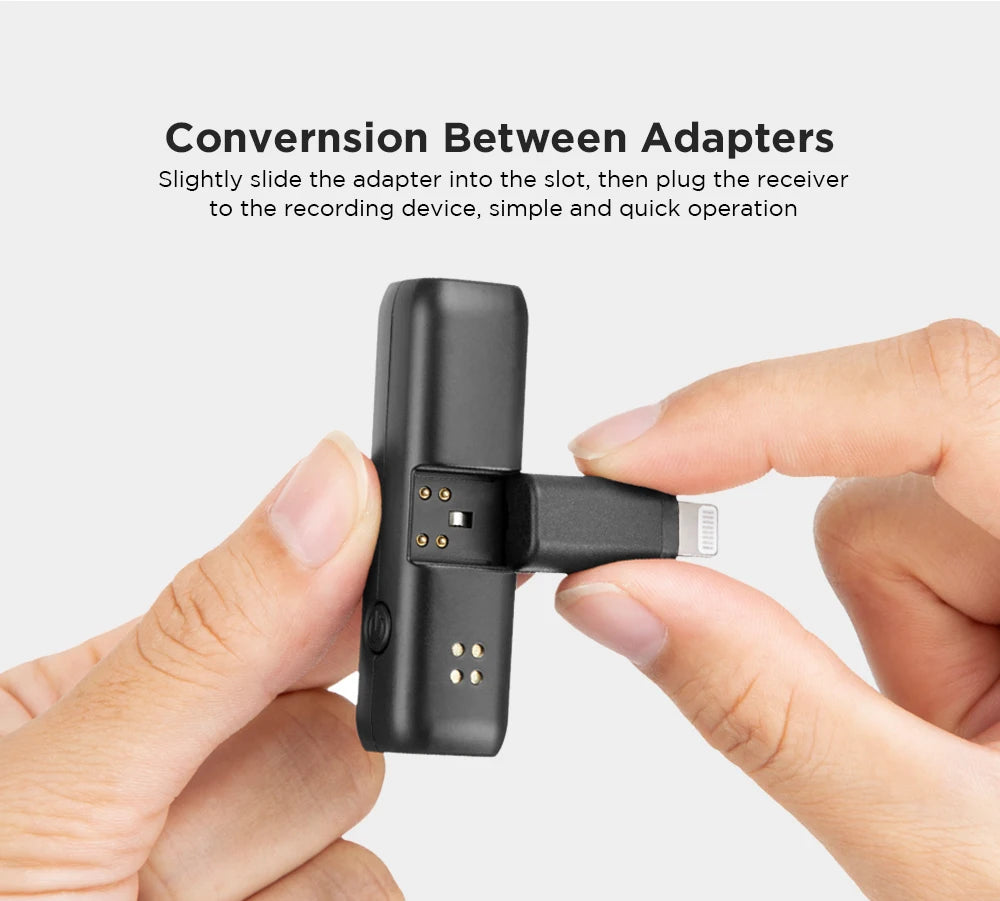 BY-WM3 Wireless Lavalier Lapel Microphone for iPhone Android DSLR Camera Laptop Computer Gaming Youtube Recording Streaming