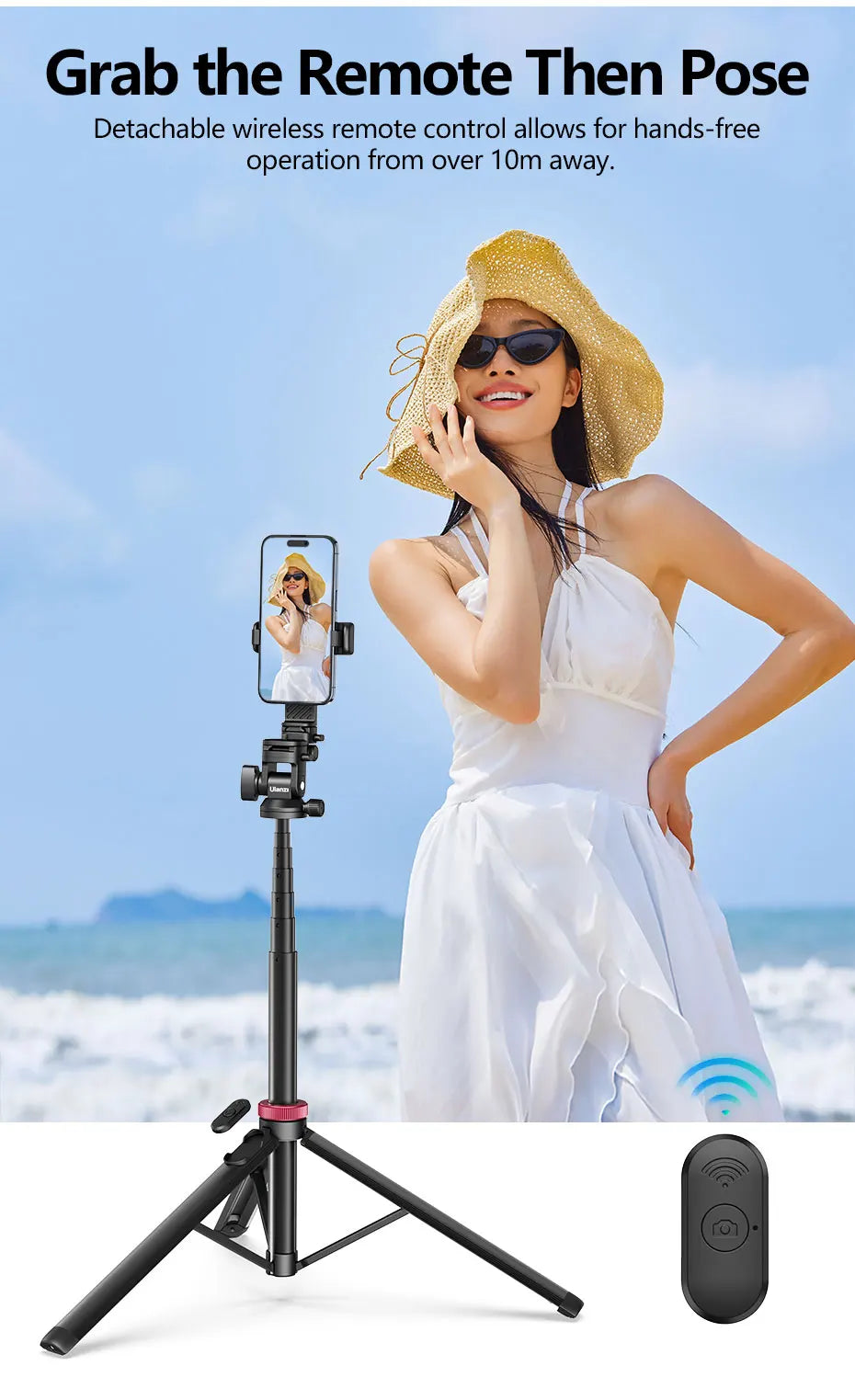 Quick-Release Tripod for Camera Smartphone Fill Light Max1.85m Tripod Selfie with Remote Control