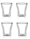 2/4/6pcs Double Wall Espresso Cups High Borosilicate Glass Cup For Tea Wine Milk Heat Resistant Drinkware Mug 80/200ml