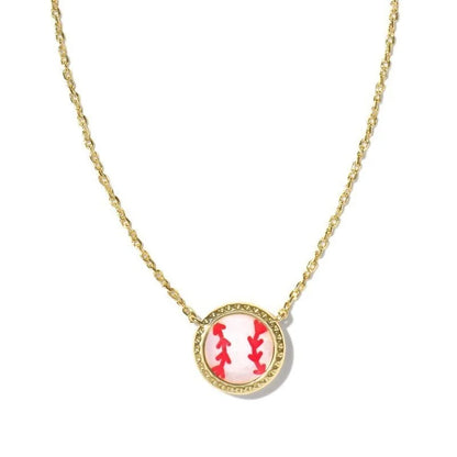 Football Necklace Basketball Baseball Pendent Necklace Plated Gold Personalized Sports Style Jewelry 50 cm