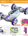 RC Stunt Car With Music Lights Double Remote Control 360° Degree Rotation Off Road Kids Rc Drift Car Toy