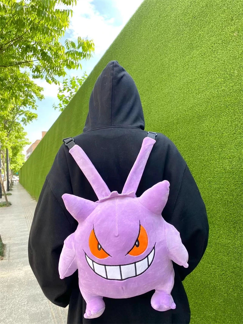 Kawaii Pokemon Plush Backpack Soft Cartoon Shoulder Bag