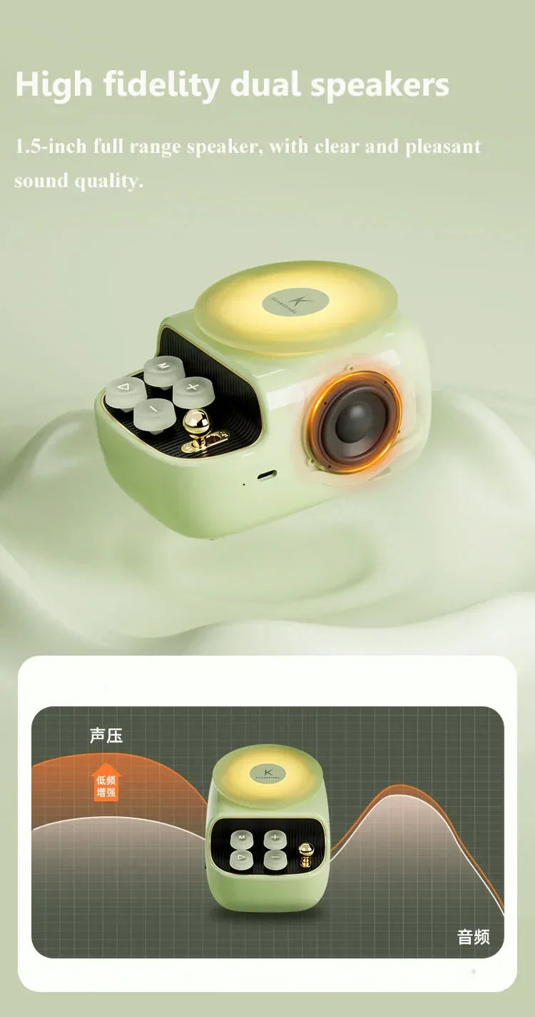 Aromatherapy Night Light Creative Mini Atmosphere Wireless Bluetooth Speaker Desktop High Sound Quality Ornament Bass Cannon