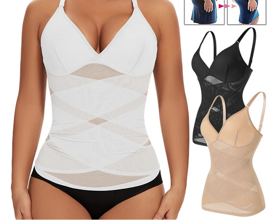 Women Built-In Bra Shapewear Camisole – Tummy Control Slimming Tank Top