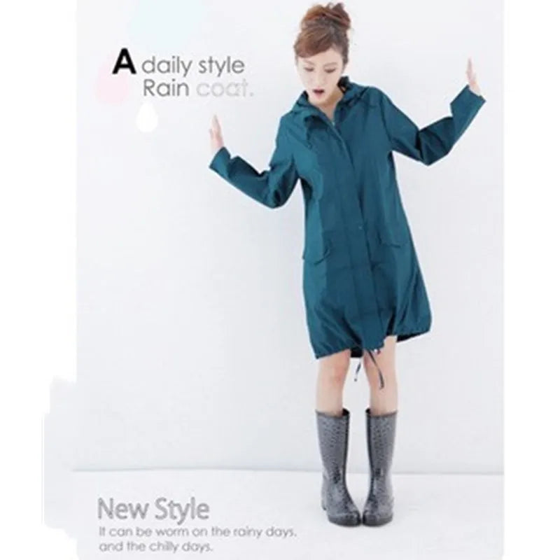 Lightweight Waterproof Rain Poncho Windbreaker for Outdoor Travel