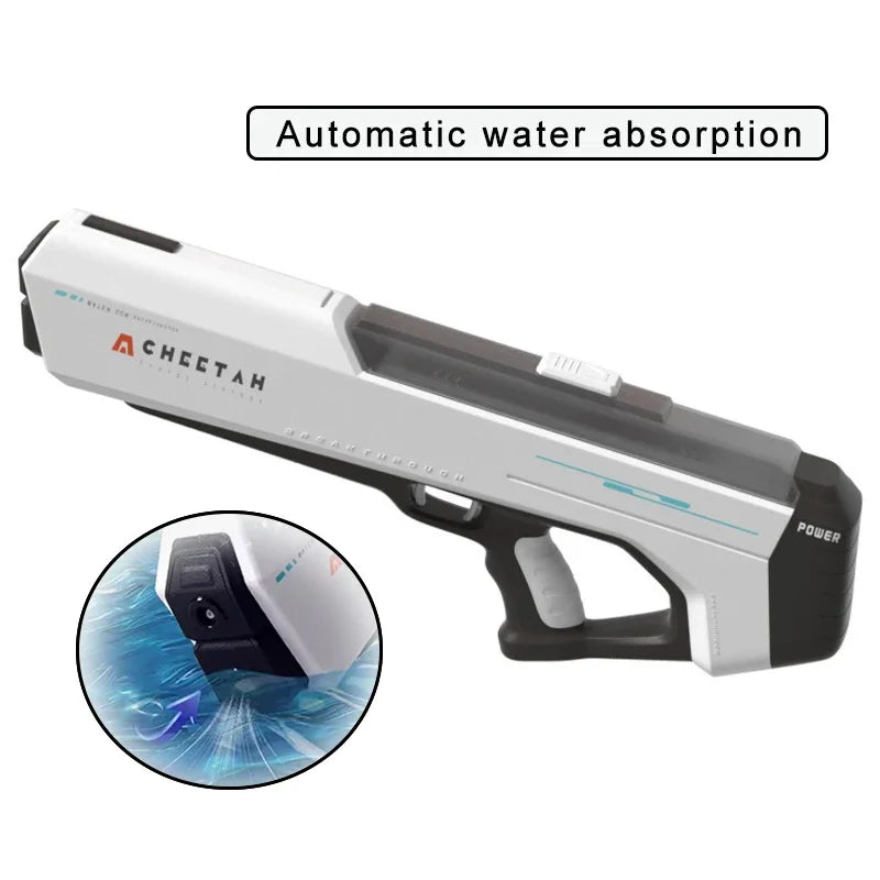 Fully Electric Big Water Gun High Pressure Rechargeable Water Blaster for Outdoor Summer Activities