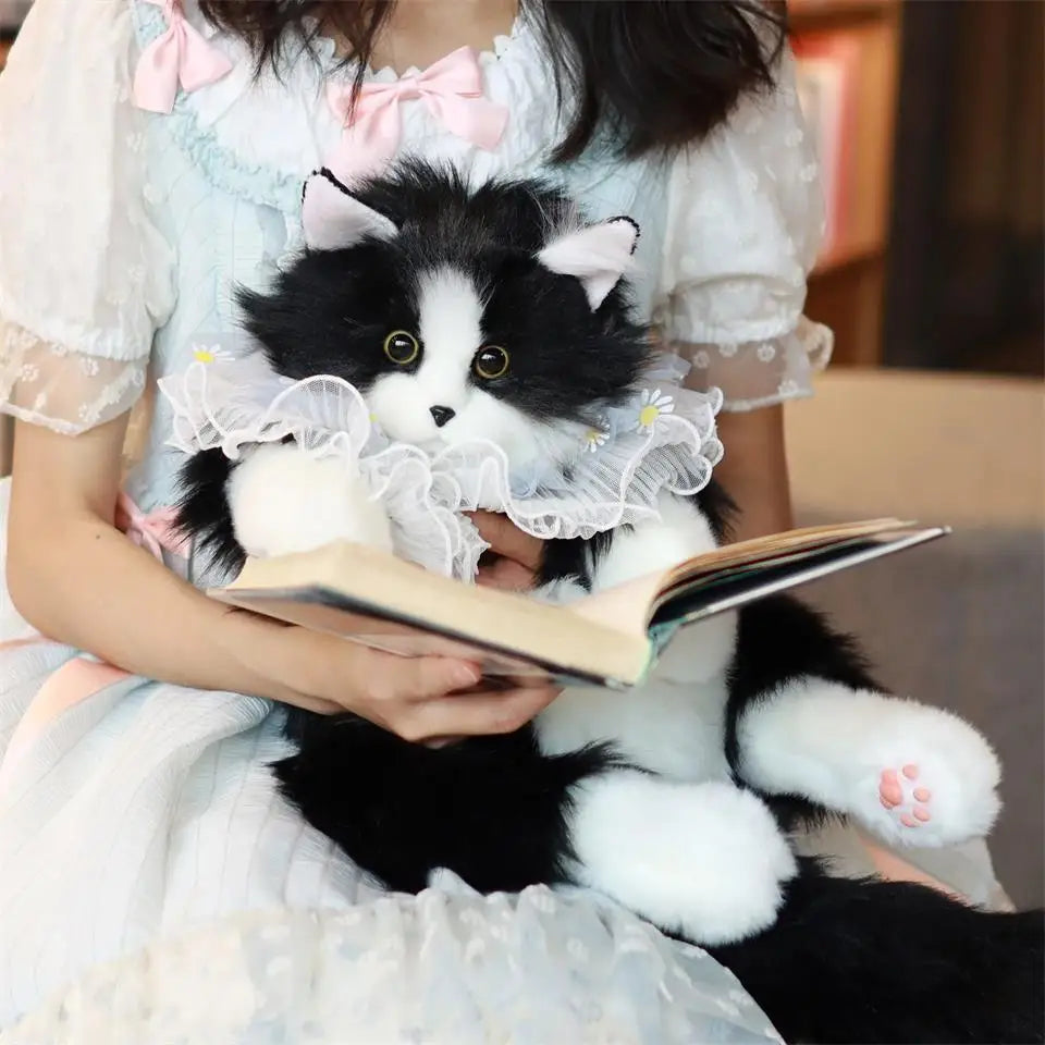 Mini Calico Cat Plush Backpack Soft Shoulder Bag