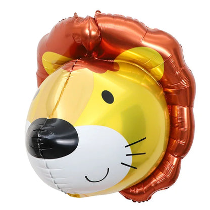 1PC 4D Giant Tiger Elephant Lion Panda Foil Balloons Animal Childrens Birthday Party Decorations Balloon Boy Kids Toys