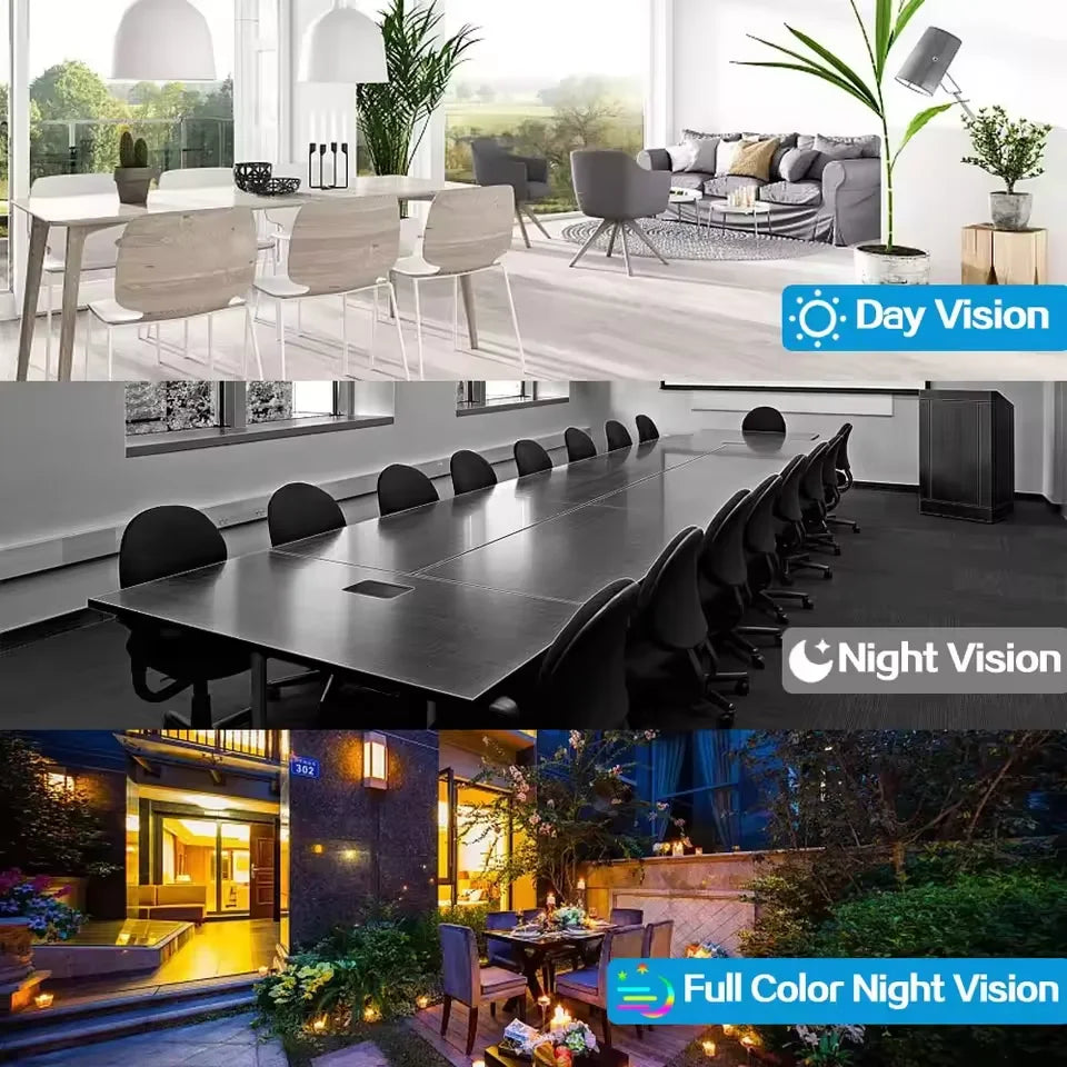 Solar Camera 4G Sim Card 15MP Outdoor 3 Lens 3 Screen PIR Human Detect Network IP Cameras Night Vision CCTV Security Protection