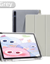 For Samsung Galaxy Tab S9 FE 11 Plus S9 S8 S7 Plus FE 12.4 in Case Transparent Back Tablet Cover For Tab S7 S8 11"Pencil Holder
