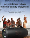 Portable Bluetooth Speaker, Wireless TWS Subwoofer, Waterproof Mobile, HIFI Quality, Big Power, 160W