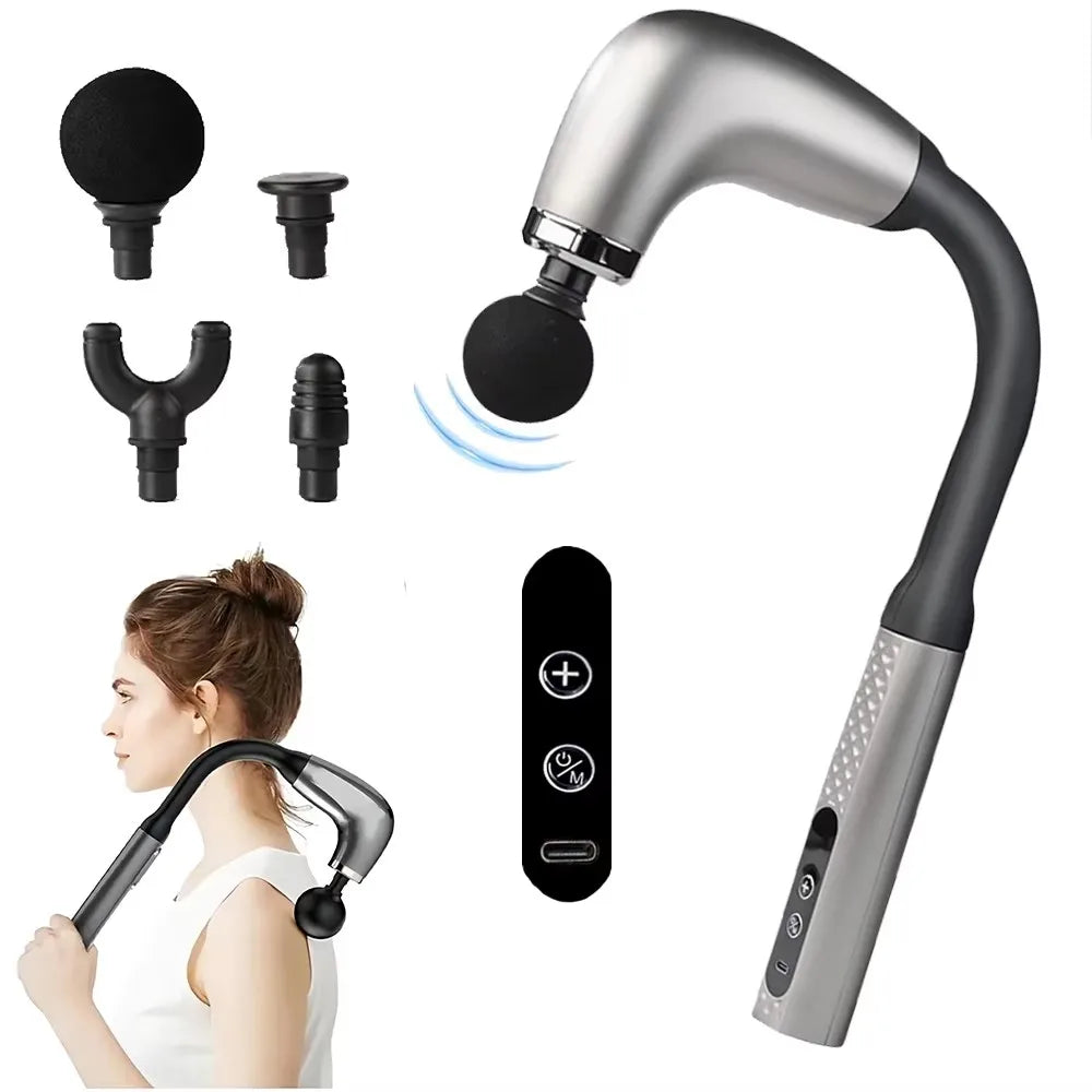 Smart Fascia  Electric Massager Massage Hammer Rechargeable Fascia  Home Handheld Hammer Back Artifact Body  Massager