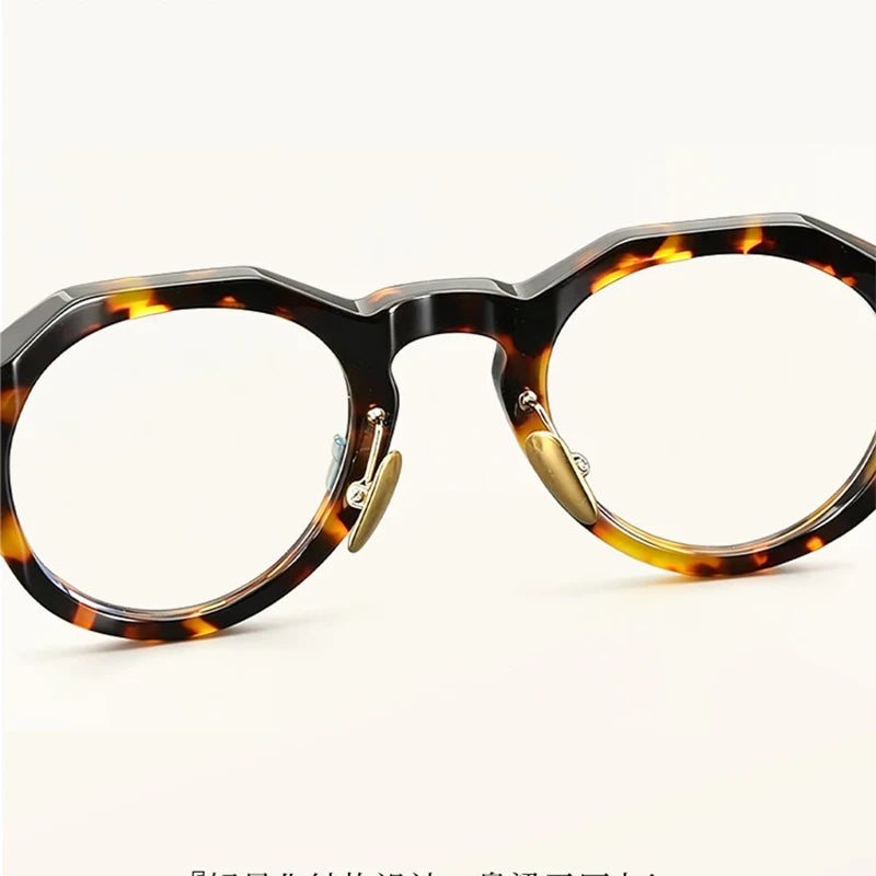 Vintage Oval Acetate Optical Eyeglasses Frame