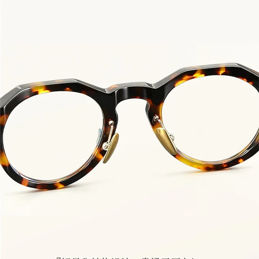 Vintage Oval Acetate Optical Eyeglasses Frame
