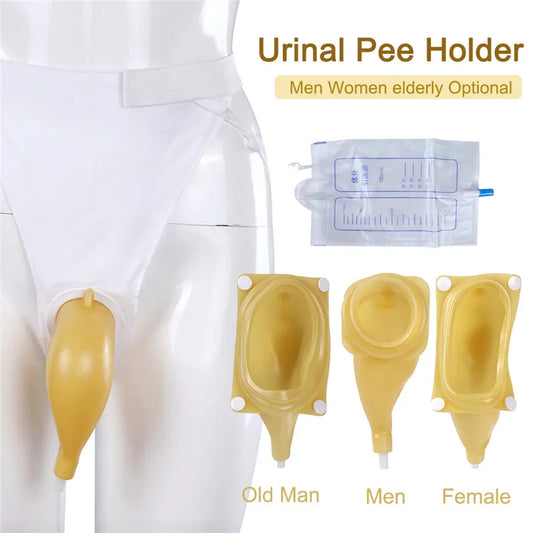 1000ml 3 Types Reusable Male Female Urine Bag Urinal Pee Holder Collector For Urinary Incontinence for Traveling Camping