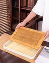 Bamboo Tea Tray Home Living Room Kungfu Tea Set Small Tea Tray Draining Dry Soaking Table Storage Wet And Dry Use