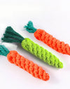 Chew Toys for Small Dogs Cleaning Teeth Dog Toys Bite Resistant Pet Dog Puppy Carrot Cotton Rope Pet Playing Toy Accessories
