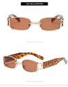 Sunglasses Fashion Rectangle Mens Womens Steampunk Sunglasses UV400 Outdoor Riding Fishing Party Glasses
