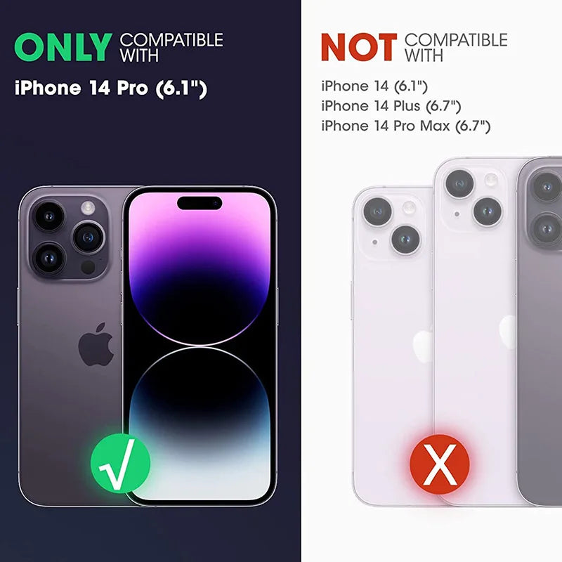 For iPhone 14 Pro Case 6.1