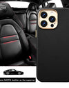 Original Leather for Magsafe Case for iPhone 14 Pro 14Pro Magnetic Cover with Tempered Glass Screen Protector