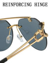 Sunglasses Women Luxury Rimless Vintage Fashion Glasses