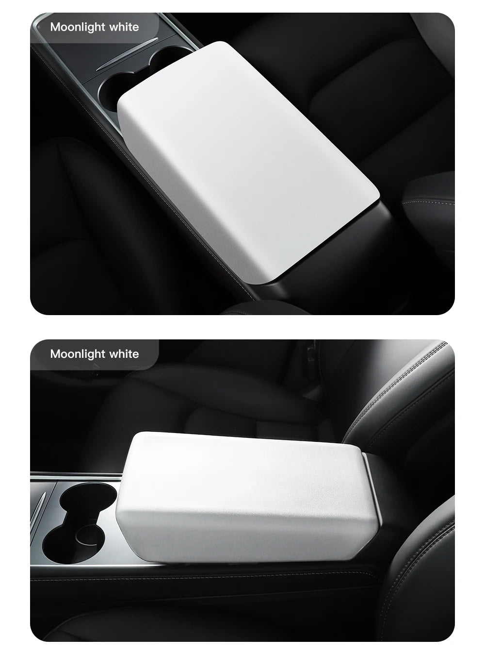 TPE Armrest Cover for Tesla Model Y Juniper Model YL and Model 3 Highland Center Console Protector