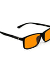Orange Lens Yellow  Classic Square Gaming 100% blue light Blocking Glasses Men Women Office Anti Light Computer  Goggles