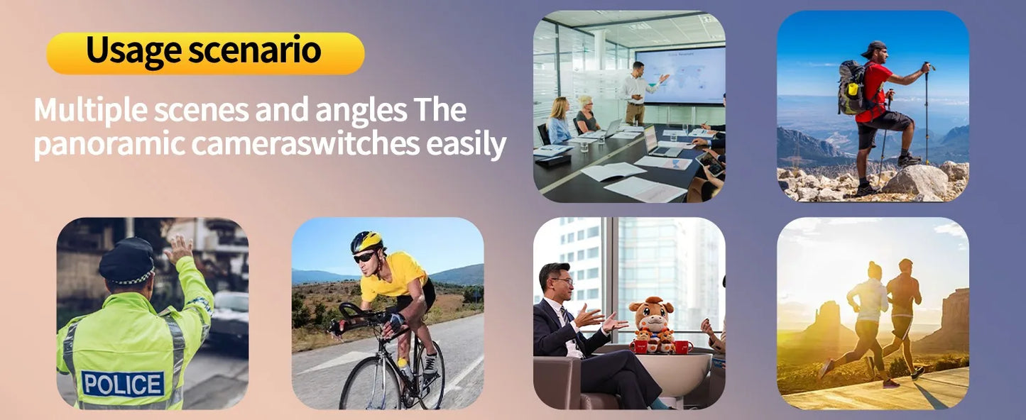 4K Mini Action Camera with Night Vision, WiFi & 180° Rotating Lens Portable Body Cam Recorder