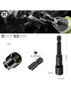 6-19mm Impact-Socket Magnetic Nut Screwdriver Deep Socket Adapter 1/4 Hex Wrench Heads Electric Drill Bit Repairing Hand Tools