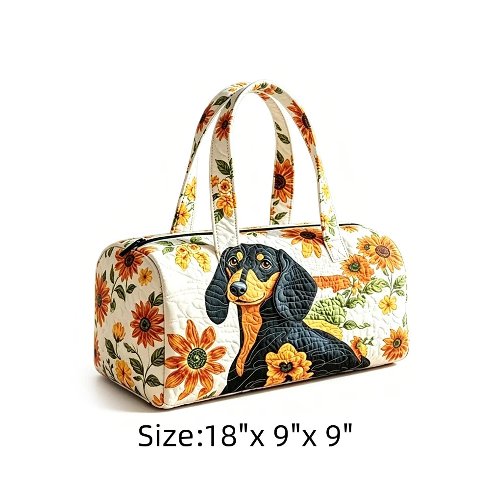 Vintage Animal Print Quilted Duffel Bag Overnight Travel Bag Lightweight Handheld Luggage for Vacation Gym Weekend Getaway