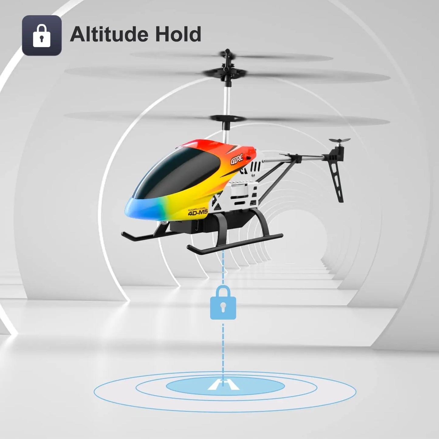 4DRC M5 Remote Control RC Helicopter with Gyro Altitude Hold Drone 3.5 Channel Aircraft Indoor Flying Toy Gift for Boys Girl